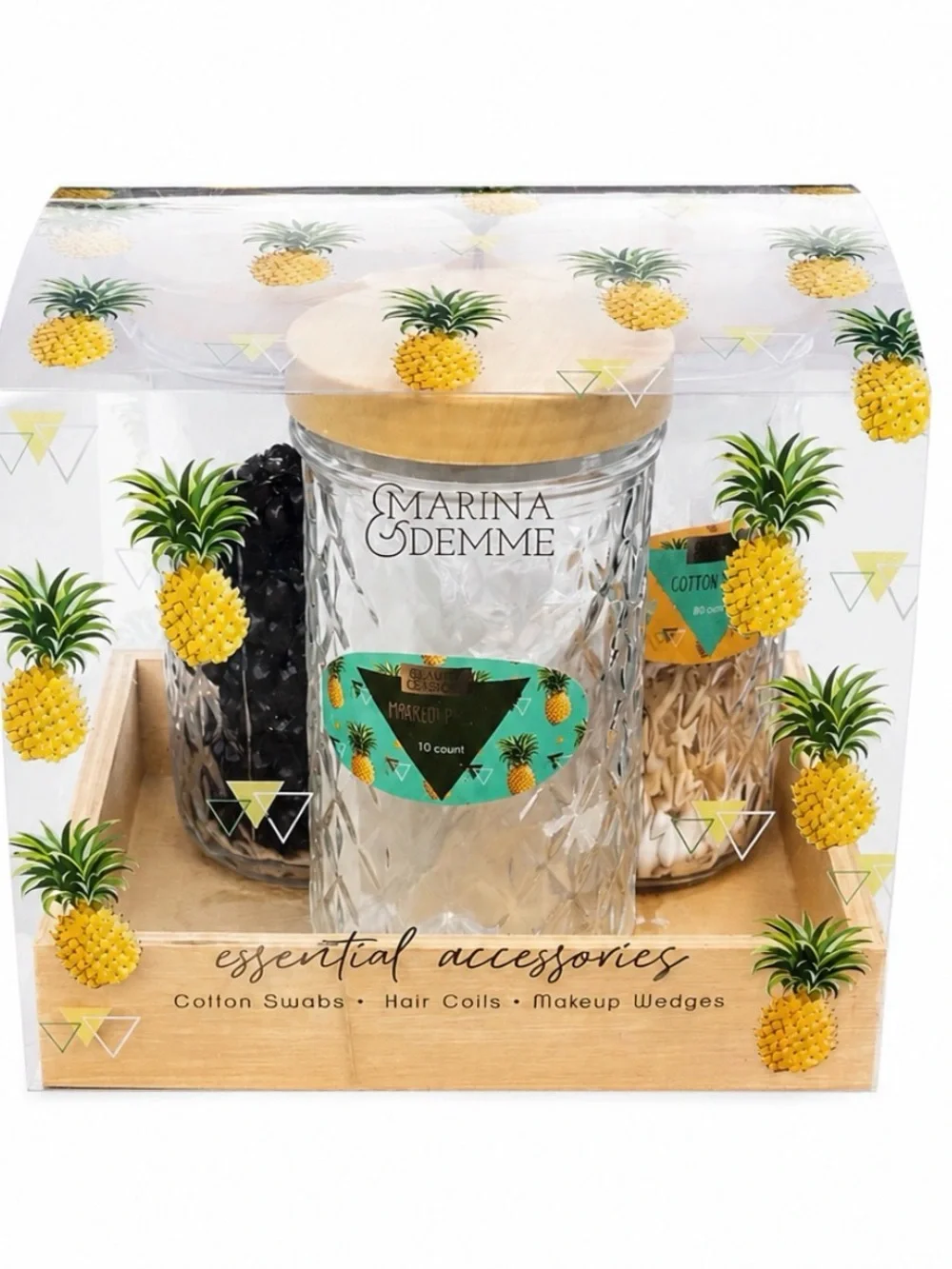 Marina & Demme Essential Accessories Set - Glass/Bamboo